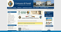Desktop Screenshot of comunedifondi.it