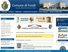 Tablet Screenshot of comunedifondi.it